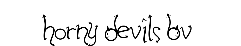 Horny Devils BV Yazı tipi ücretsiz indir
